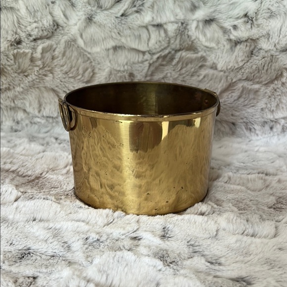Vintage Brass Planter 5” Wide by Flower Craft - Picture 1 of 6